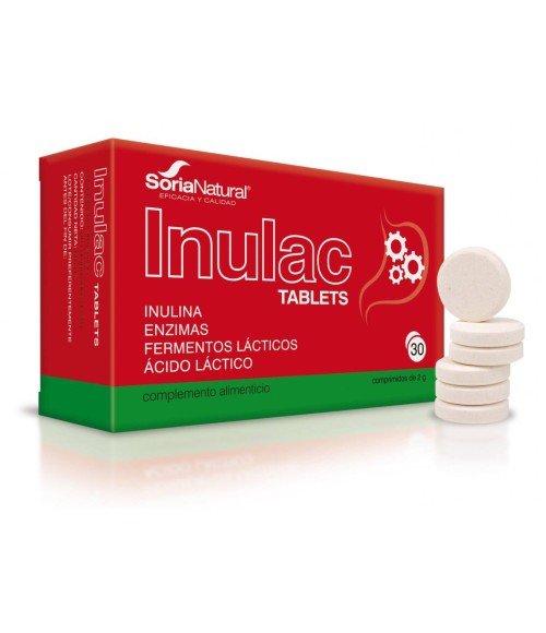 Inulac tablets 30 comprimidos de 2 g Soria Natural