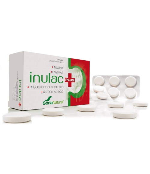 Inulac Plus tablets 24 comprimidos de 2 g Soria Natural