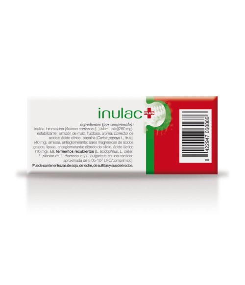 Inulac Plus tablets 24 comprimidos de 2 g Soria Natural