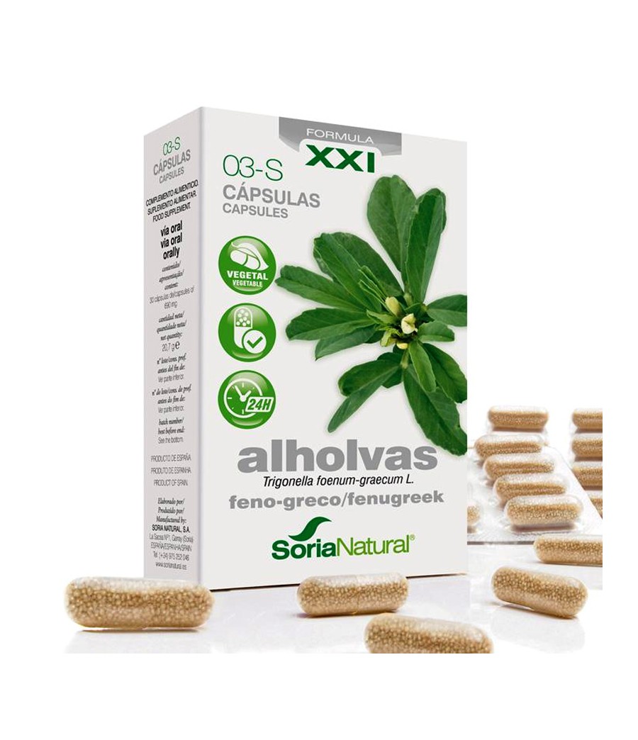 03-S Alholvas 30 cápsulas Soria Natural