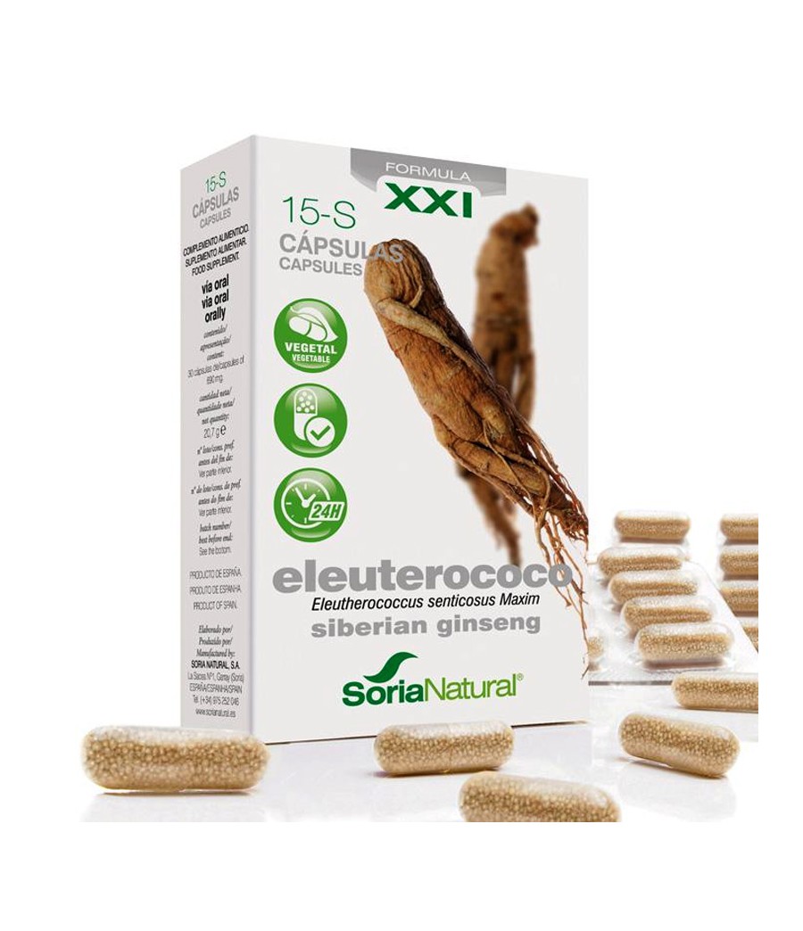 15-S Eleuterococo 30 cápsulas Soria Natural