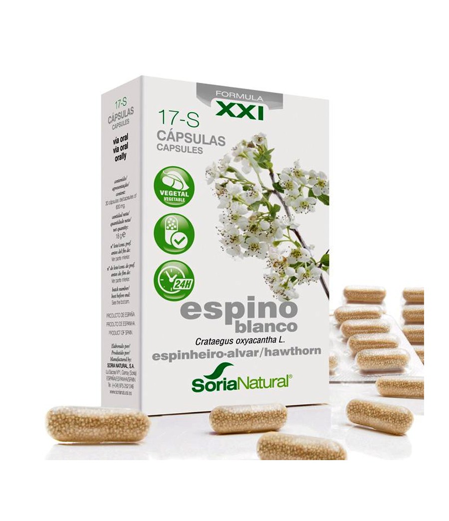 17-S Espino Blanco 30 cápsulas Soria Natural