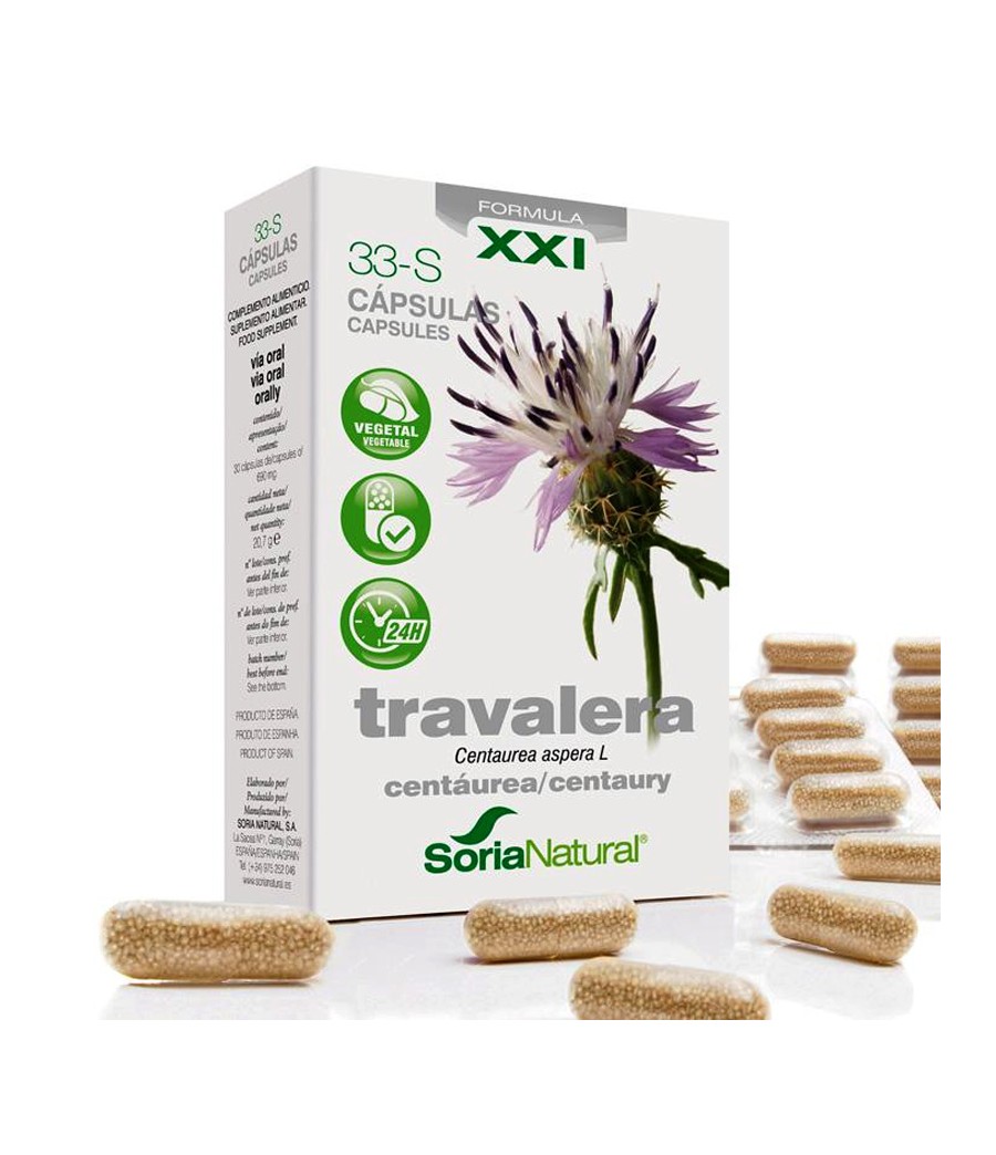33-S Travalera 30 cápsulas Soria Natural