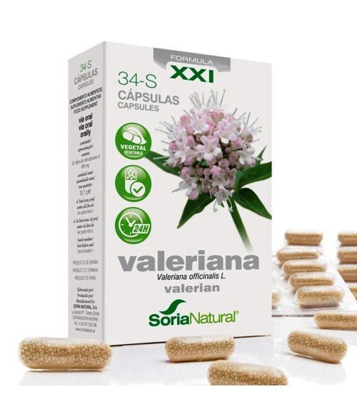 34-S Valeriana 30 cápsulas Soria Natural