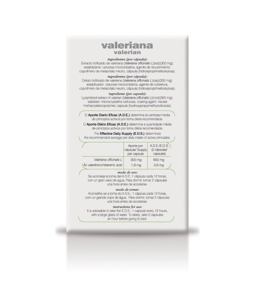 34-S Valeriana 30 cápsulas Soria Natural