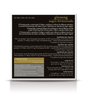 Ginseng negro fermentado 24 cap. Soria Natural