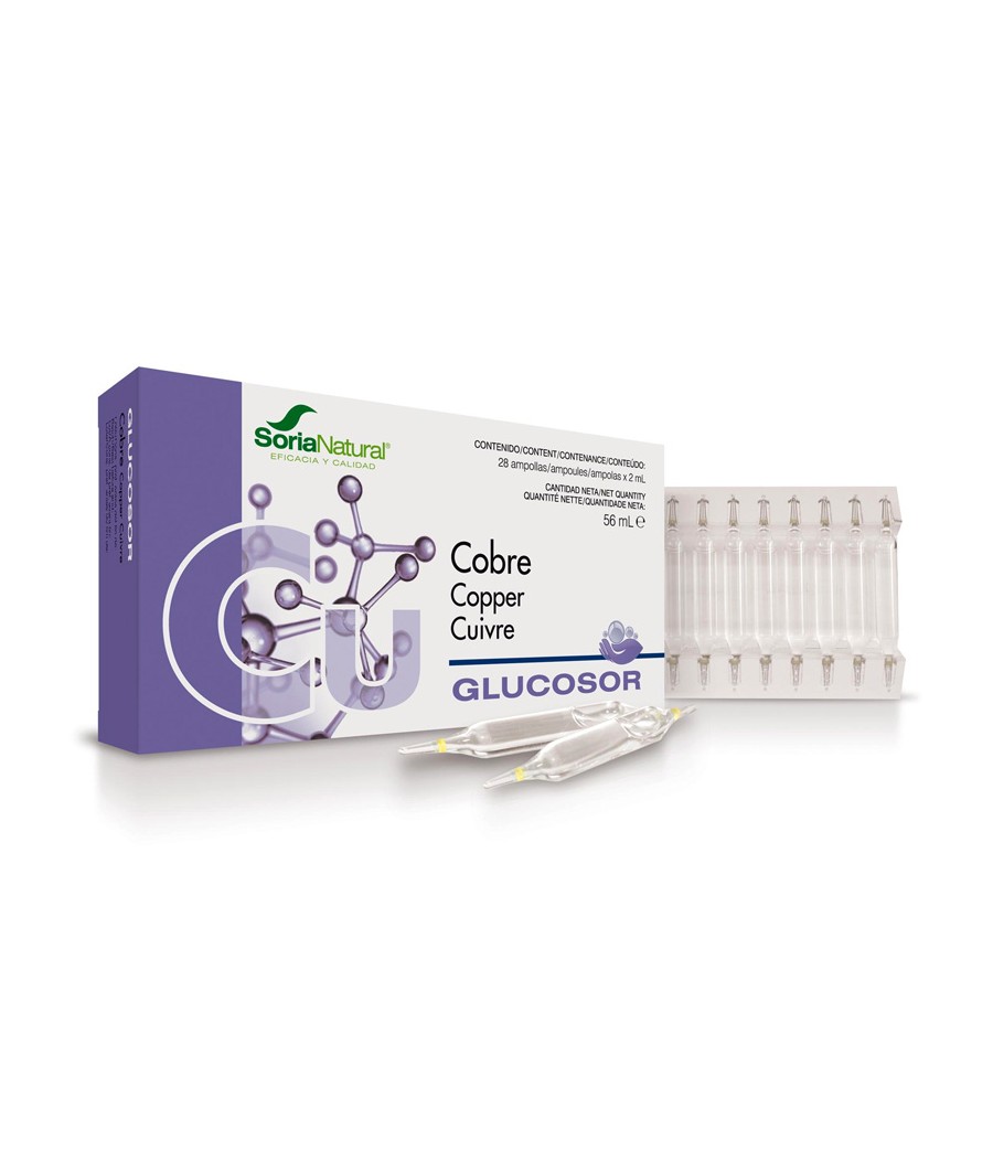 Glucosor Cobre 28 ampollas Soria Natural