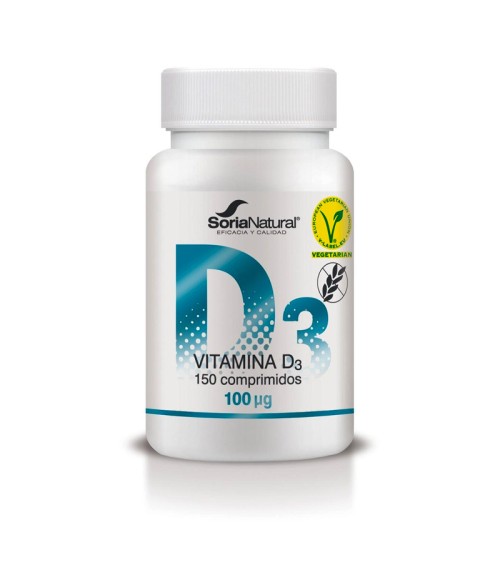 Vitamina D3 Liberación Sostenida 150 comp. Soria Natural