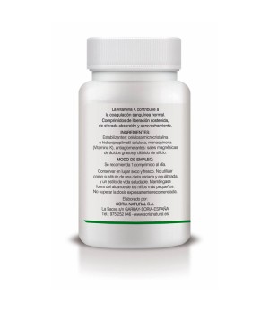 Vitamina K Liberación Sostenida 100 comp. Soria Natural