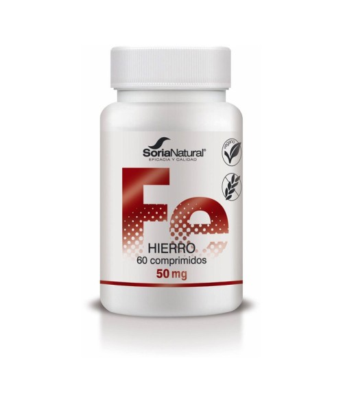 Hierro con Vitamina C Liberación Sostenida 60 comp. Soria Natural