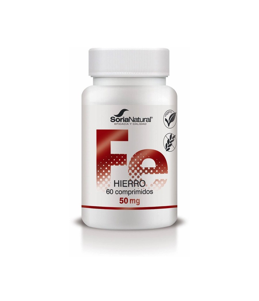 Hierro con Vitamina C Liberación Sostenida 60 comp. Soria Natural