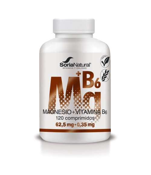 Magnesio + Vitamina B6 Liberación Sostenida 120 comp. Soria Natural