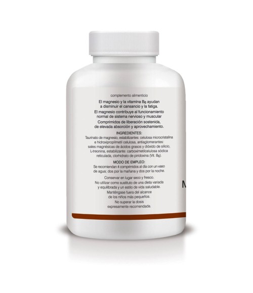Magnesio + Vitamina B6 Liberación Sostenida 120 comp. Soria Natural