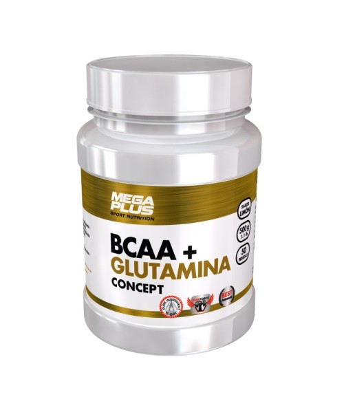 BCAA + Glutamina Concept 500 g Limón - Megaplus