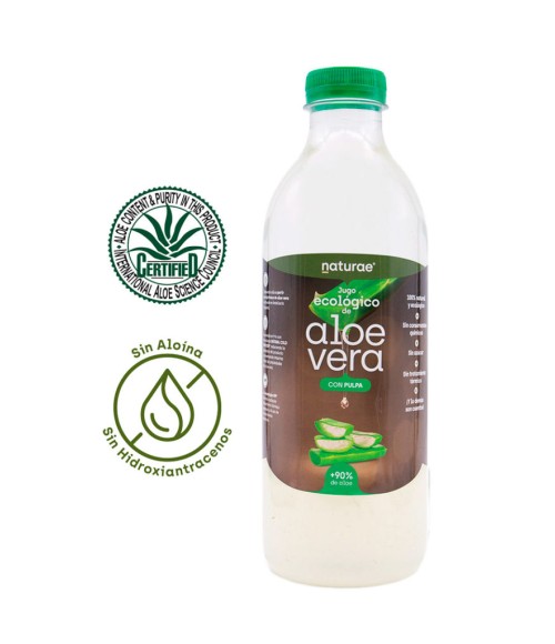 Jugo Orgánico de Aloe Vera con Pulpa 1.000 ml - Naturae