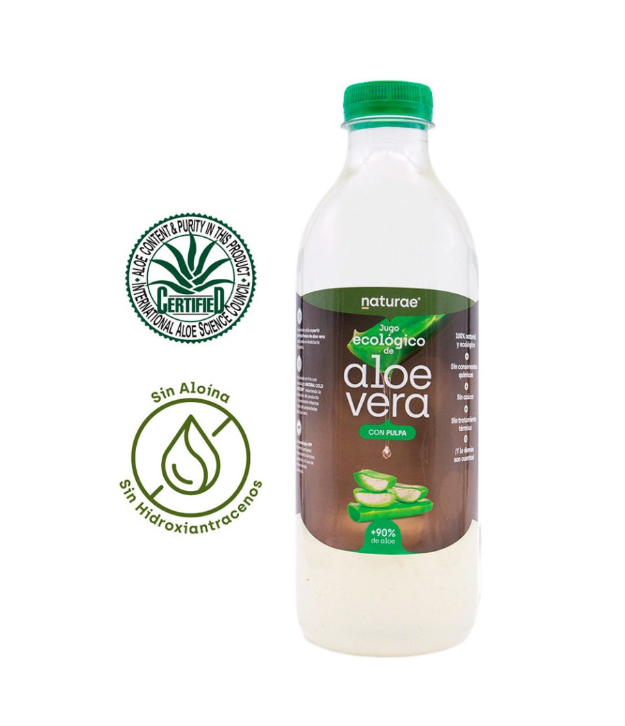 Jugo Orgánico de Aloe Vera con Pulpa 1.000 ml - Naturae