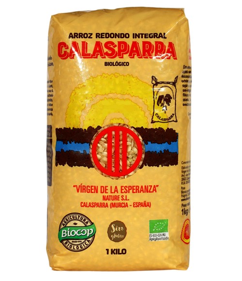 Arroz redondo integral ecológico Calasparra