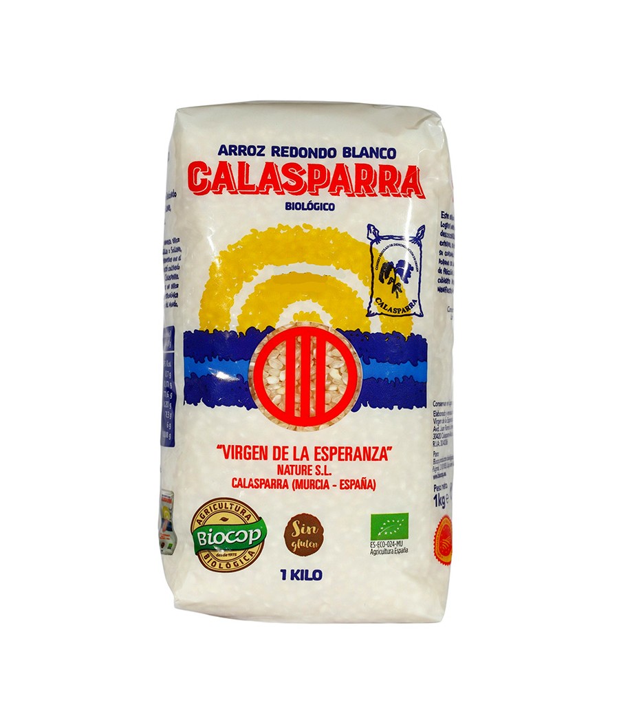 Arroz redondo ecológico Calasparra 1 Kg - Salud y Sabor Auténtico