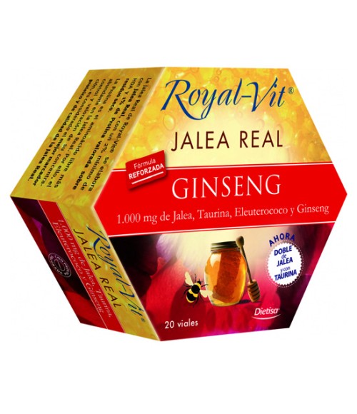Jalea Real con Ginseng 20 viales - Royal-Vit