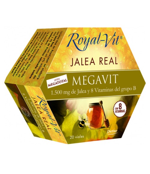 Jalea Real Megavit 20 viales - Royal-Vit