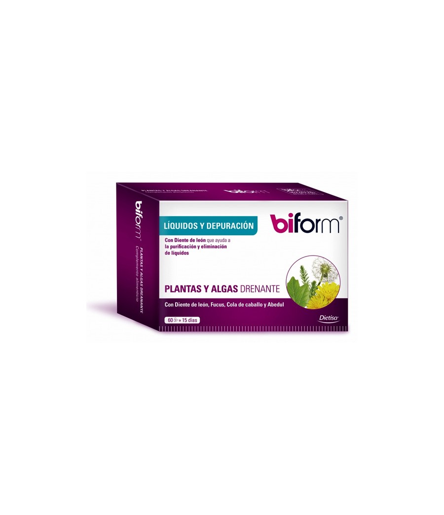 Plantas y Algas Drenante 60 cap. - Biform