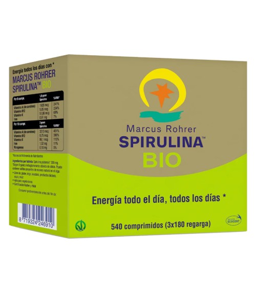 Espirulina BIO Recarga 540 comprimidos - Marcus Rohrer