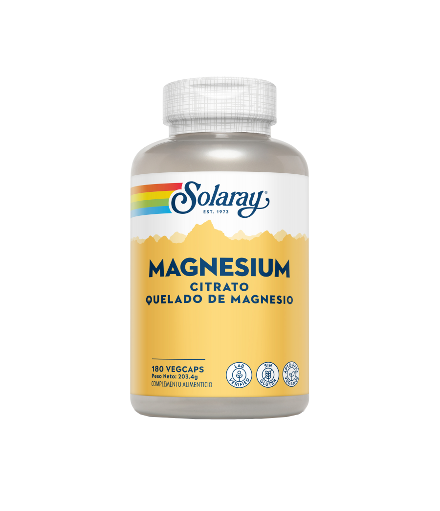 Magnesium Citrate 180 vegcaps - Solaray