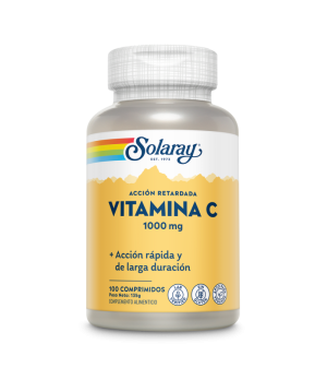 Vitamina C 1000 mg Acción Retardada 100 comp. - Solaray