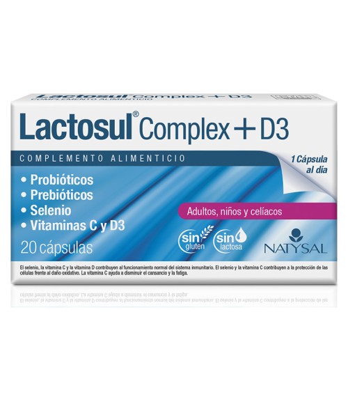 Lactosul Complex + D3 20 cap - Natysal