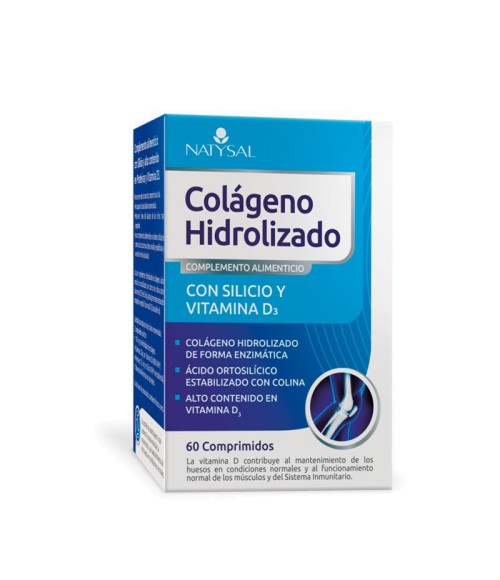 Colágeno Hidrolizado con Silicio y Vitamina D3 60 cap. Natysal