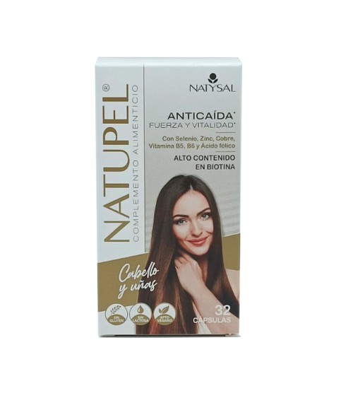 Natupel Anticaída, Fuerza y Vitalidad Cabello-Uñas 32 caps - Natysal