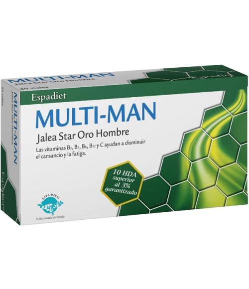 Jalea Multi-Man Star Oro (Jalea Real) 20 viales Espadiet