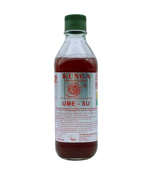 UME-SU (Vinagre de ciruela Umeboshi) Orgánico 500 ml. - Kunga