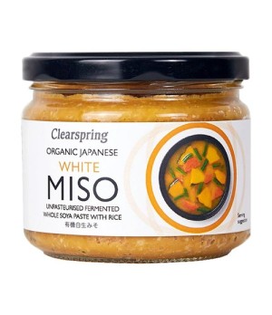 White Miso Japonés orgánico tarro 270 gr (Sin pasteurizar) CLEARSPRING