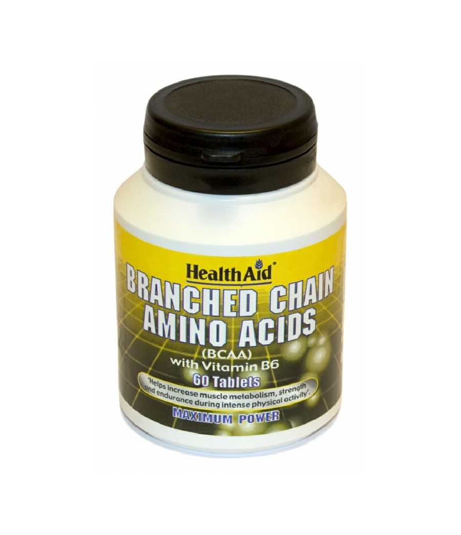 BCAA (Aminoácidos ramificados) con vitamina B6 HealthAid