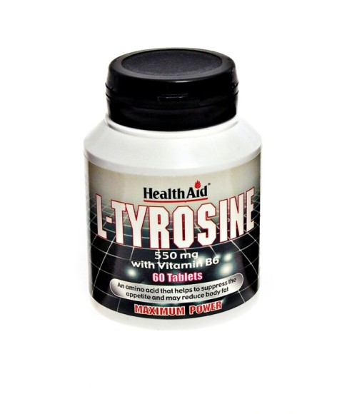 L-Tirosina 550 mg y vitamina B6 HealthAid