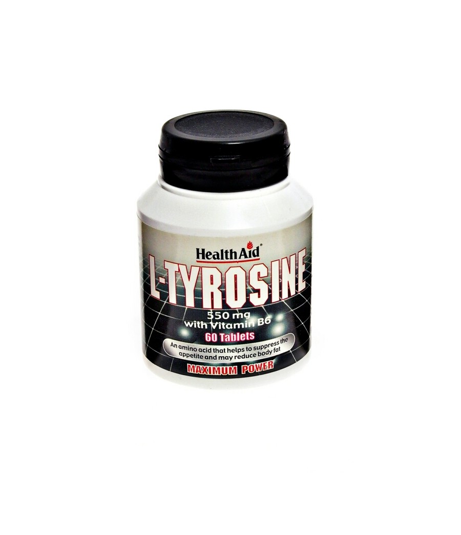 L-Tirosina 550 mg y vitamina B6 HealthAid
