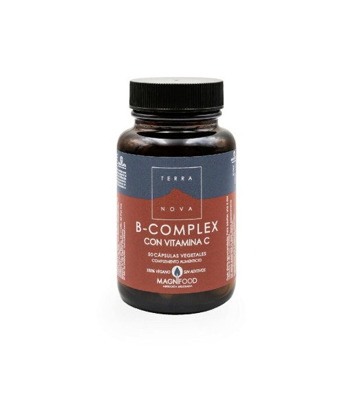 B-Complex con Vitamina C 50 cáps. vegetales - Terranova