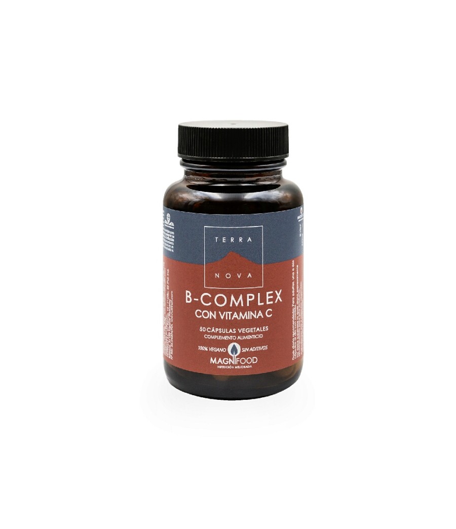 B-Complex con Vitamina C 50 cáps. vegetales - Terranova