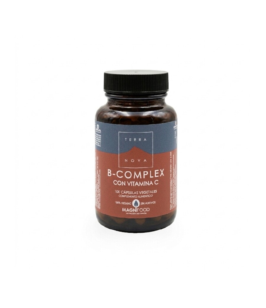 B-Complex con Vitamina C 100 cáps. vegetales - Terranova