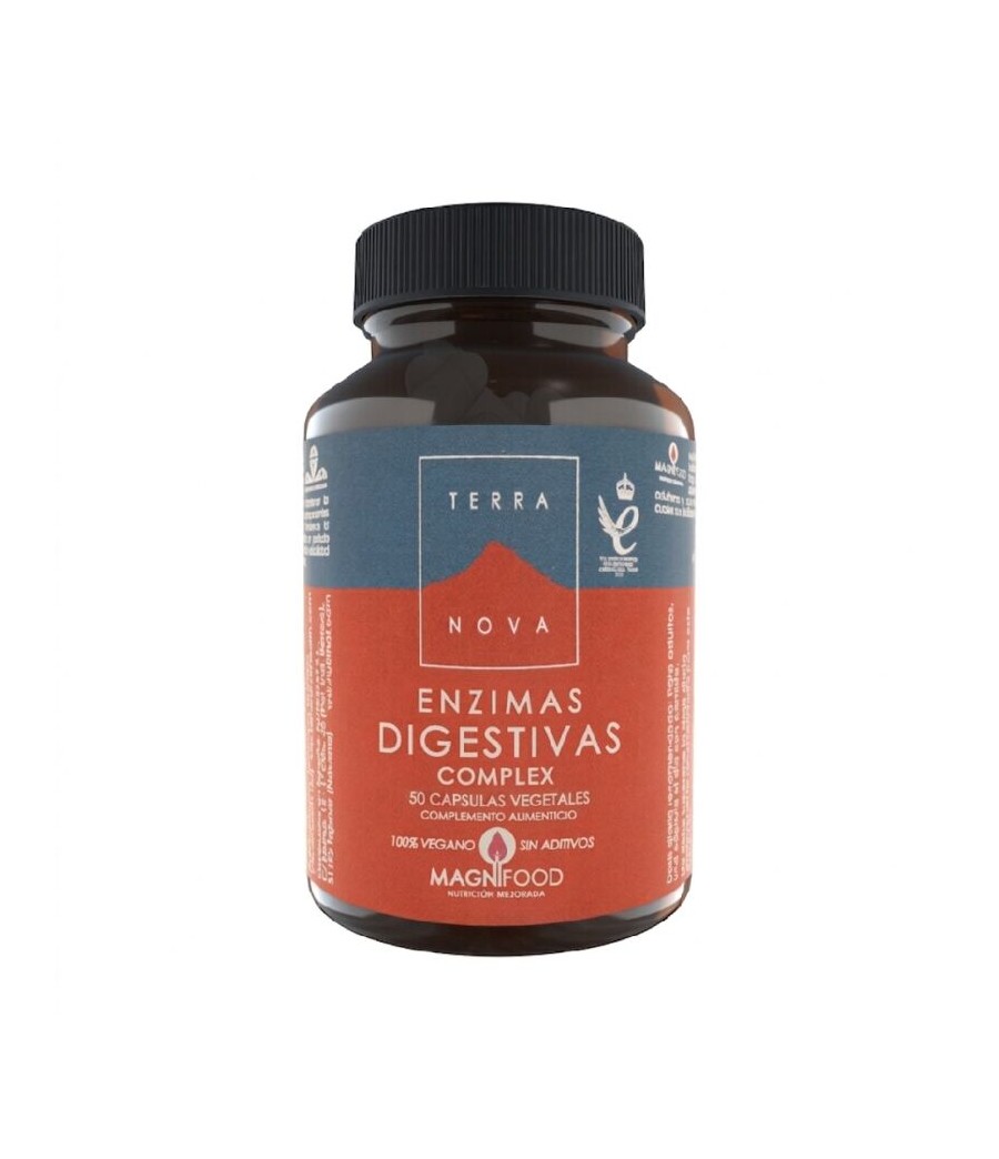 Enzimas Digestivas Complex 50 cáps. vegetales - Terranova