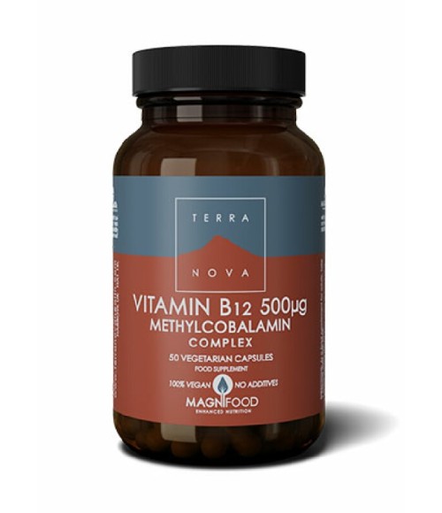 Vitamina B12 500 µg Complex (metilcobalamina) 50 cáps. vegetales - Terranova