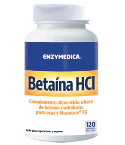 Betaína HCI 120 cáps. vegetales - Enzymedica