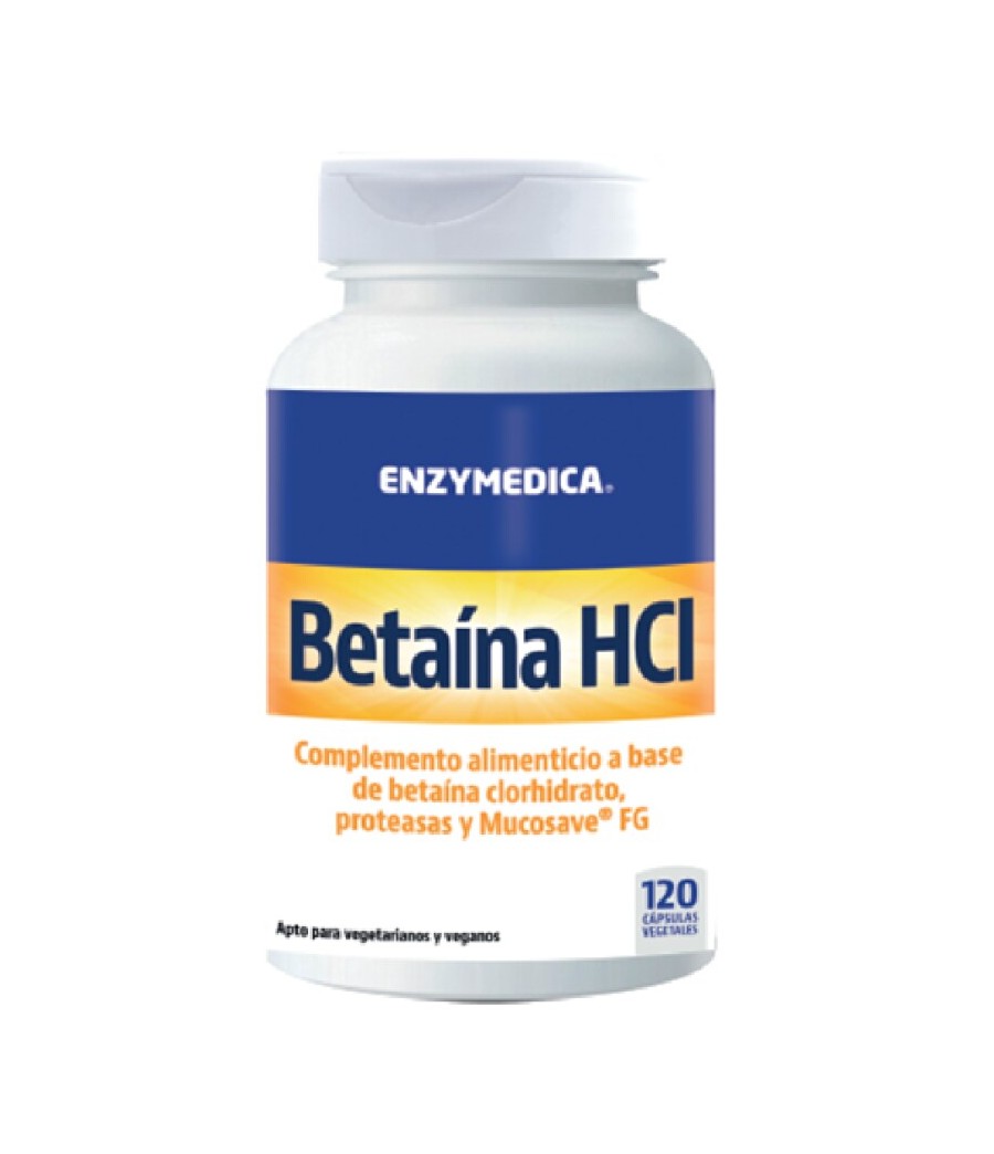 Betaína HCI 120 cáps. vegetales - Enzymedica