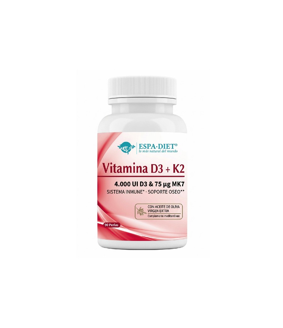 Vitamina D3+K2 90 perlas - Espadiet