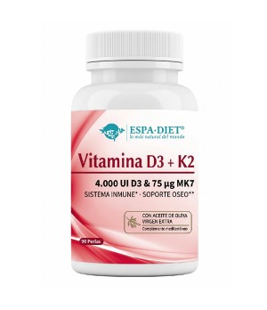 Vitamina D3+K2 90 perlas - Espadiet