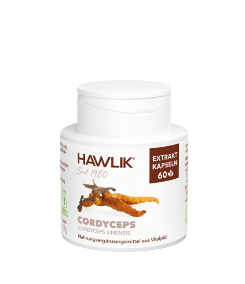 Córdiceps (Cordyceps sinensis). Extracto puro BIO 60 cáps. vegetales - Hawlik