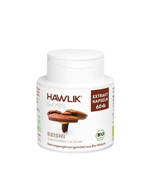 Reishi (Ganoderma lucidum). Extracto puro BIO 60 cáps. vegetales - Hawlik