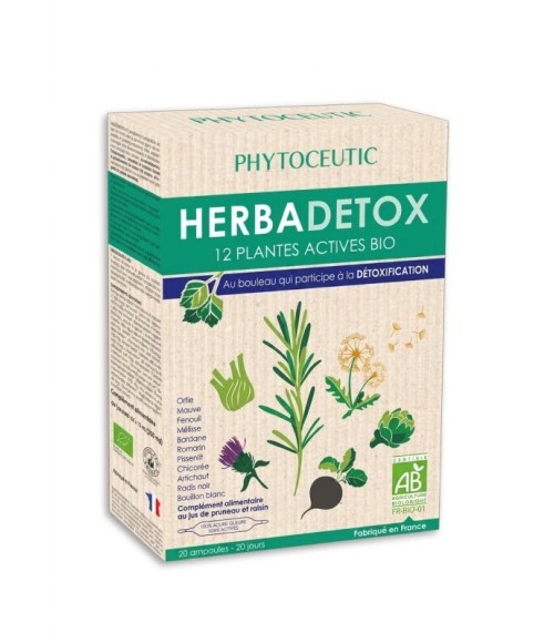 Herbadetox BIO 20 ampollas - Laboratoires Phytoceutic