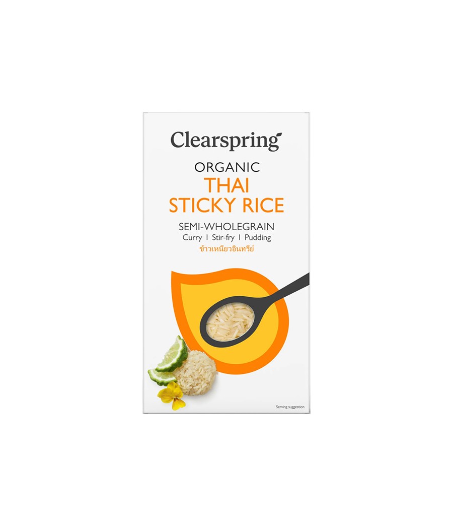 Arroz Thai Glutinoso Semi-Integral Ecológico 500 gr Clearspring